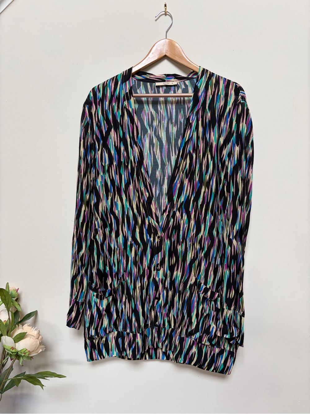 Etro Made in Italy‎ Abstract Print Viscose Duster Jacket Size ITA 44 L